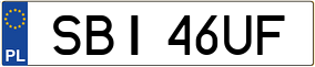 Trailer License Plate